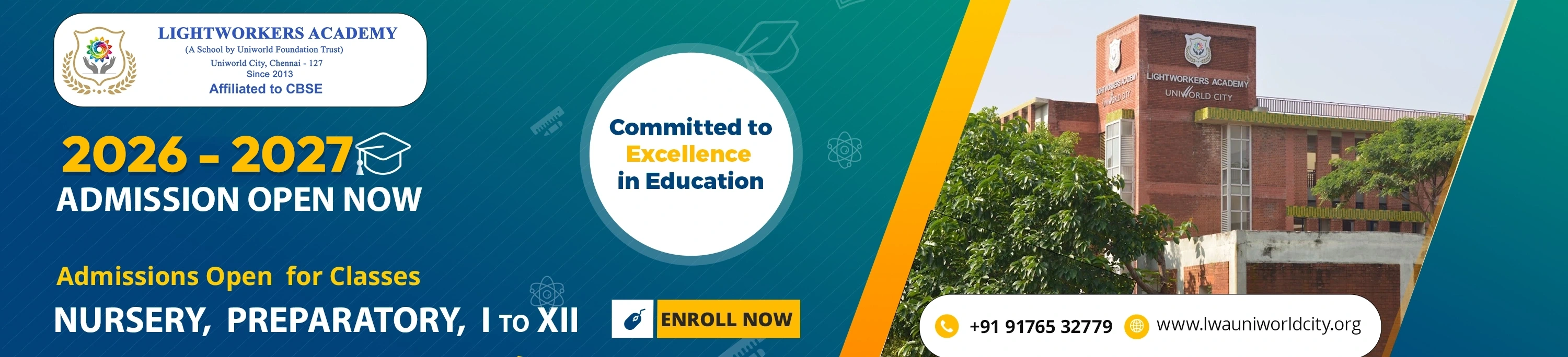 LWA CBSE school admissions open 2026–27 — Nallambakkam Chennai